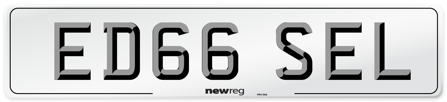 ED66 SEL Number Plate from New Reg